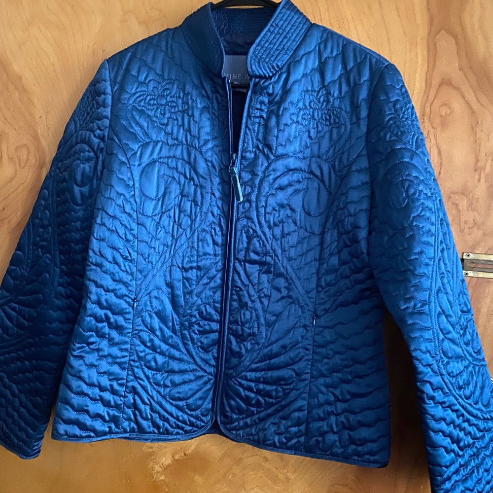 Nine West Quilted Pattern Spring Jacket - image 7
